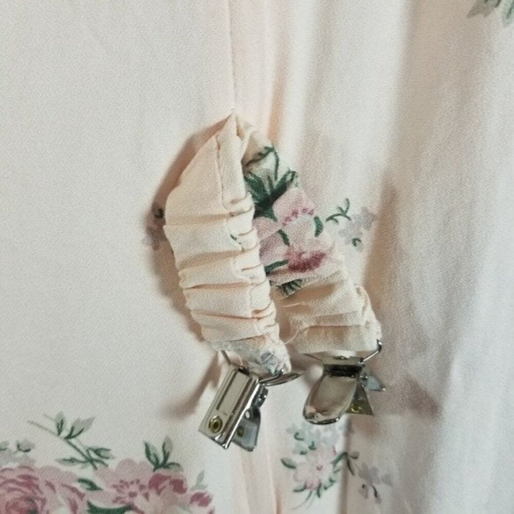 Vtg 90s pink floral modest long midi cottagecore dress plus size - Picture 5 of 10